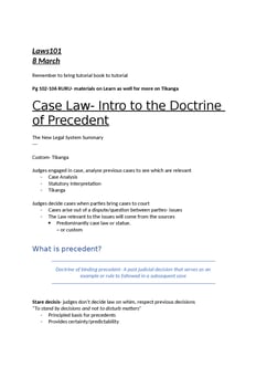 Legal System Notes